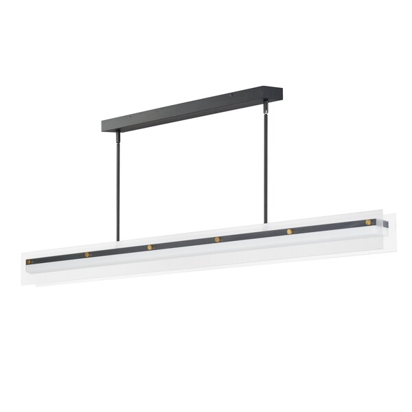 Maxim Lighting Spectre 61.5'' Linear Pendant, Black/Natural Aged Brass 21195CRBKNAB - main